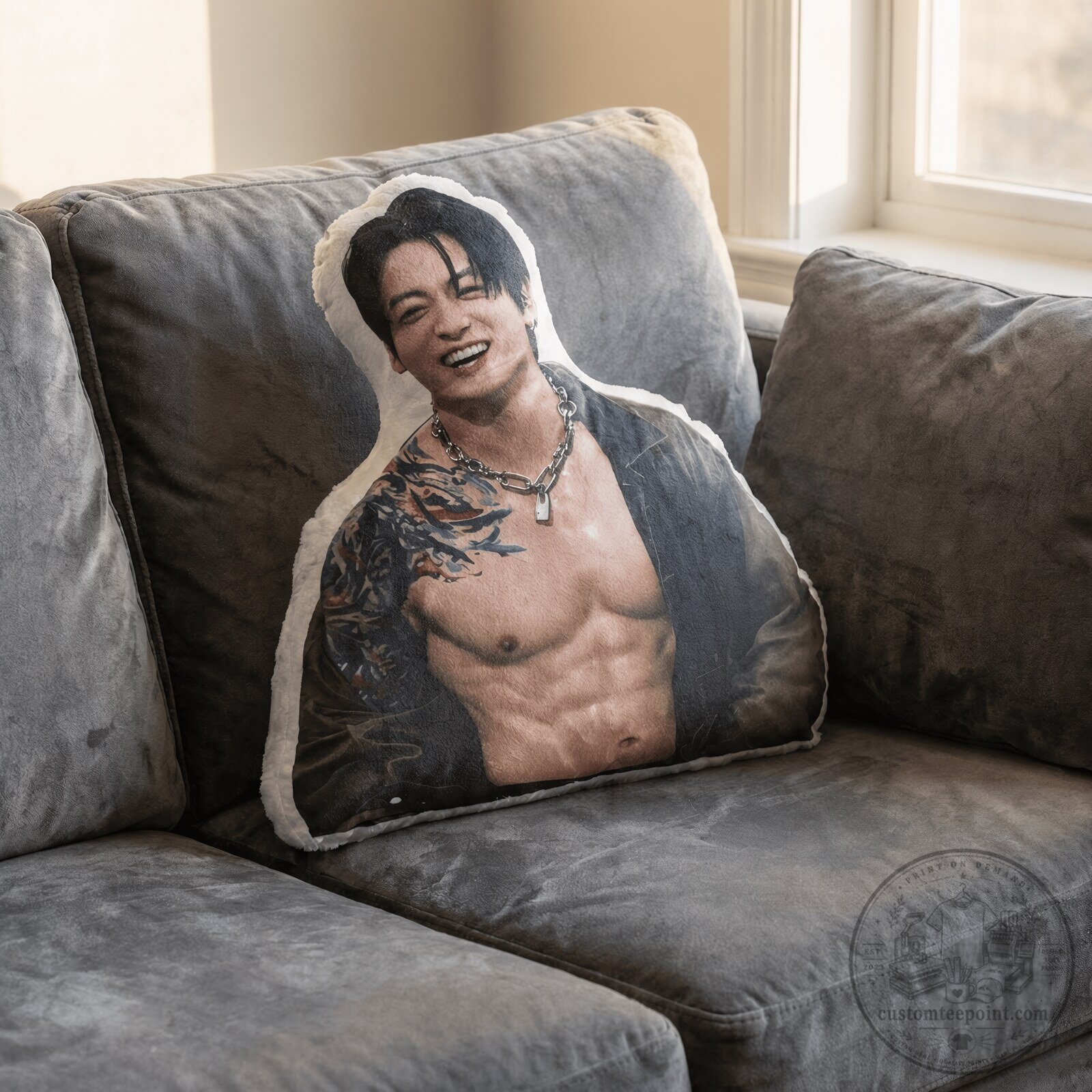 BTS JungKook Sexy Muscle Pillow