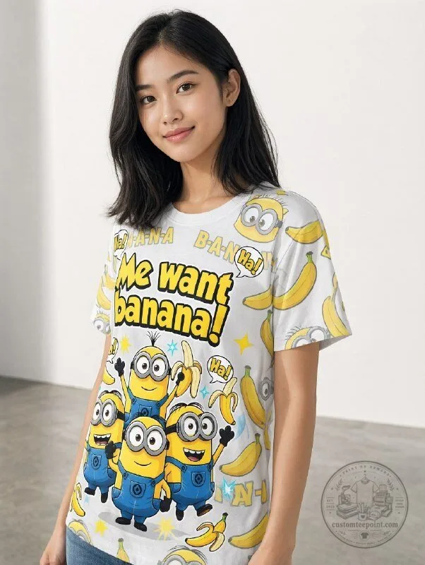 Minions Banana Graphic Tee 3 Minions Banana Graphic Tee