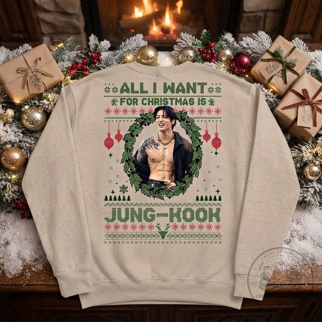BTS Jungkook Christmas Sweatshirt