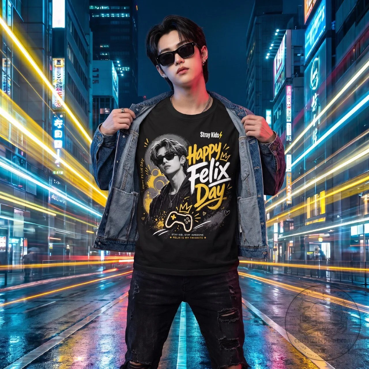 Happy Felix Day Custom Graphic Tee