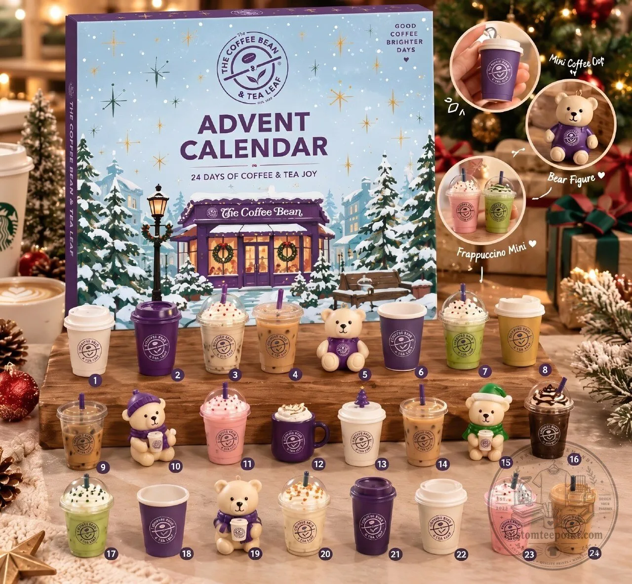 The Coffee Bean Squishy Toys Advent Calendar 2026